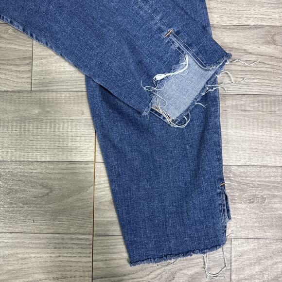 Good American High Rise Good Legs Straight Leg Jeans Medium Wash sz 22 - Picture 8 of 8